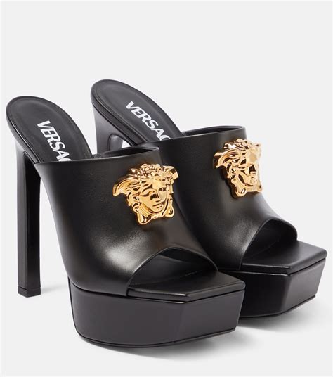 versace medusa shield mules|Medusa Mules Black,Gold .